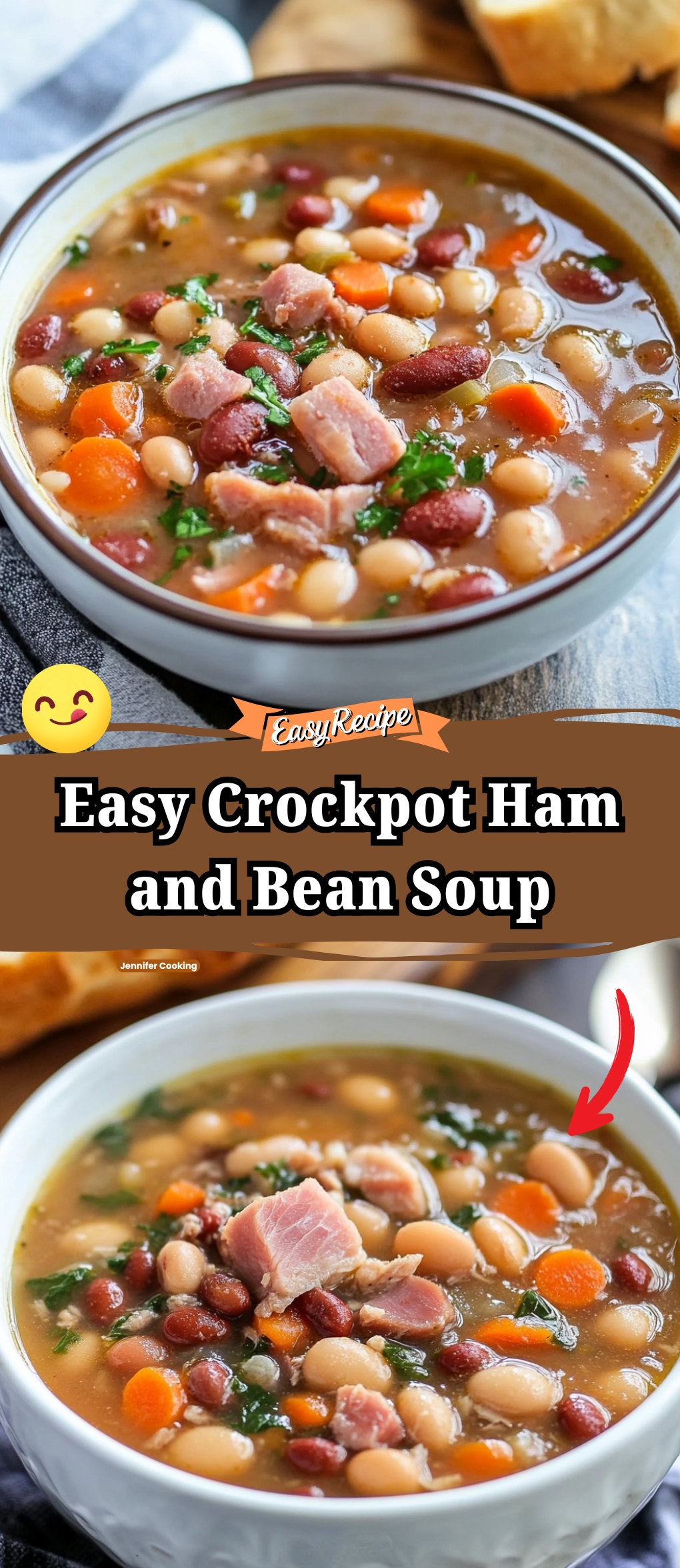 Crockpot Ham and Bean Soup