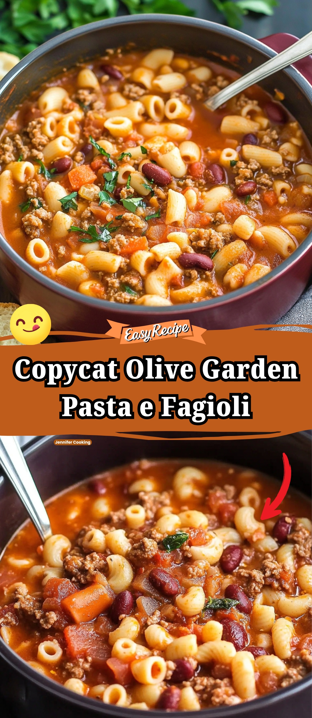 Copycat Olive Garden Pasta e Fagioli