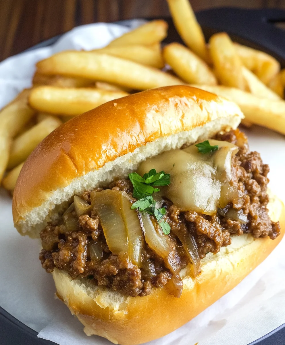 French Onion Sloppy Joes