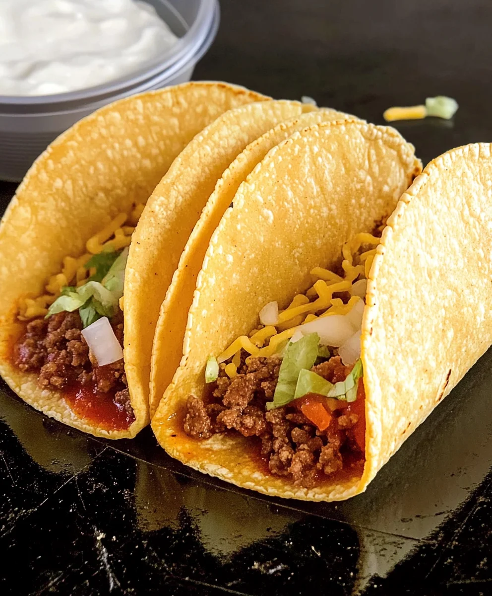 Crispy Ground Beef Tacos
