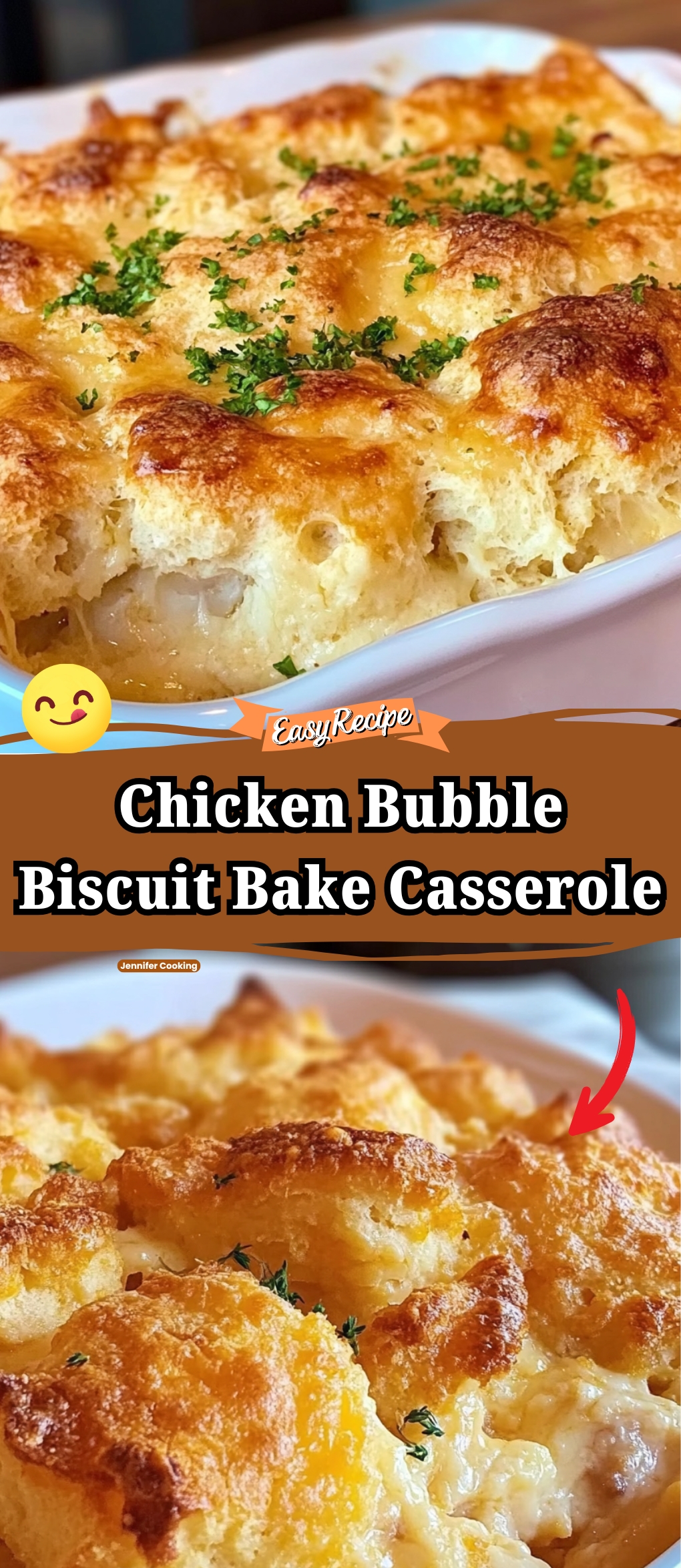 Chicken Bubble Biscuit Bake Casserole