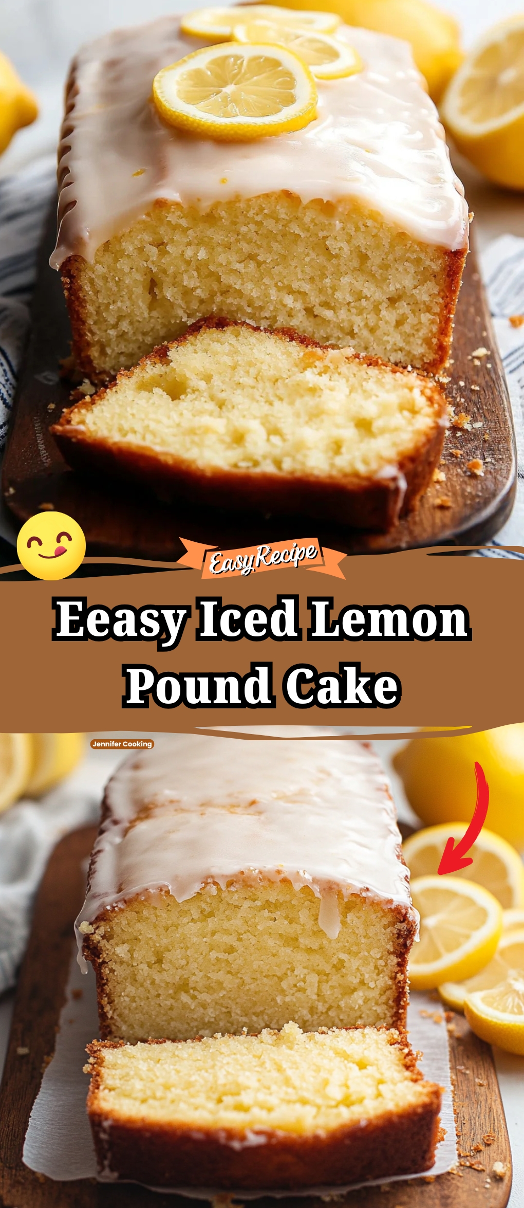 Iced Lemon Pound Cake