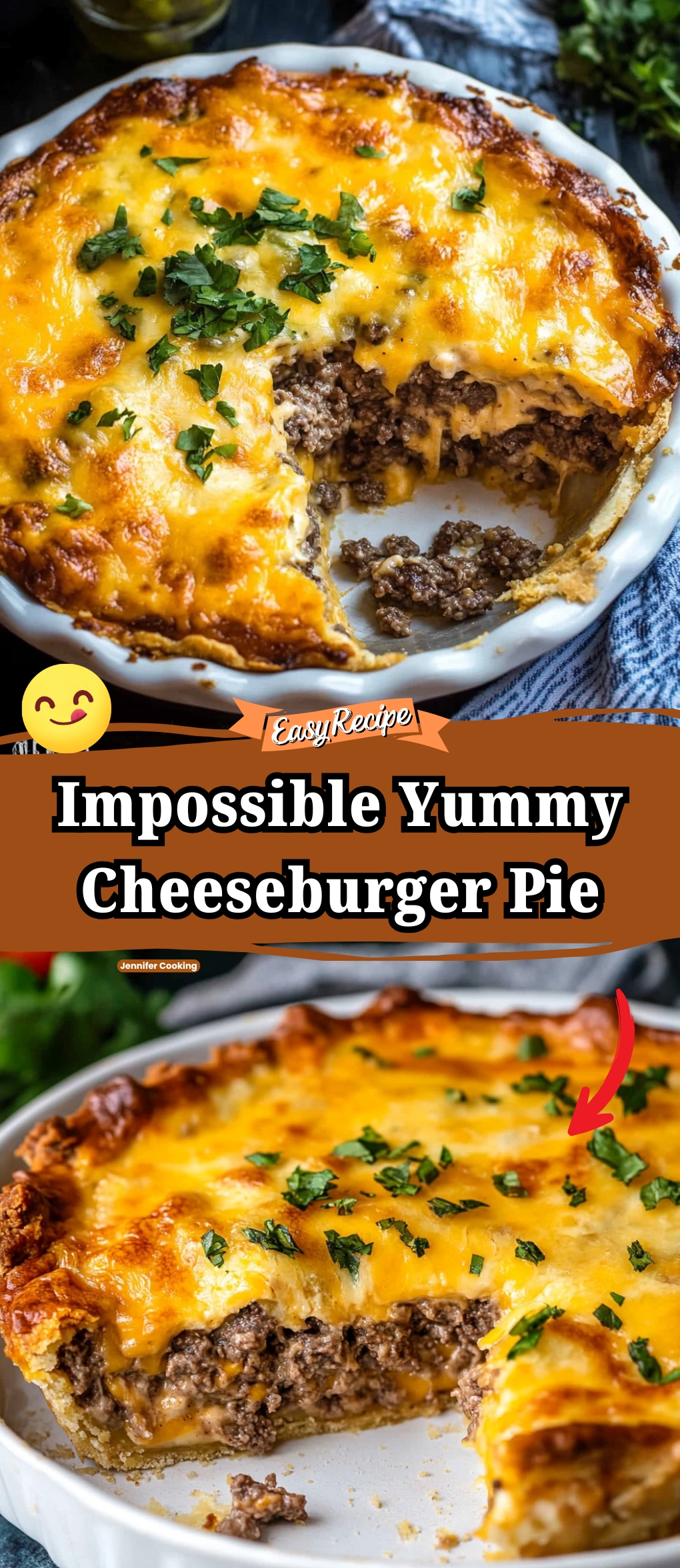 Impossible Cheeseburger Pie
