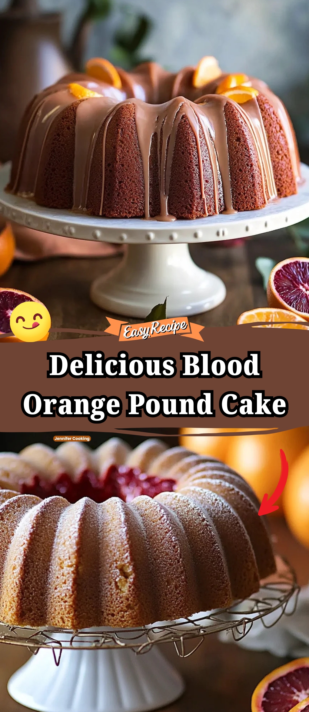 Blood Orange Pound Cake