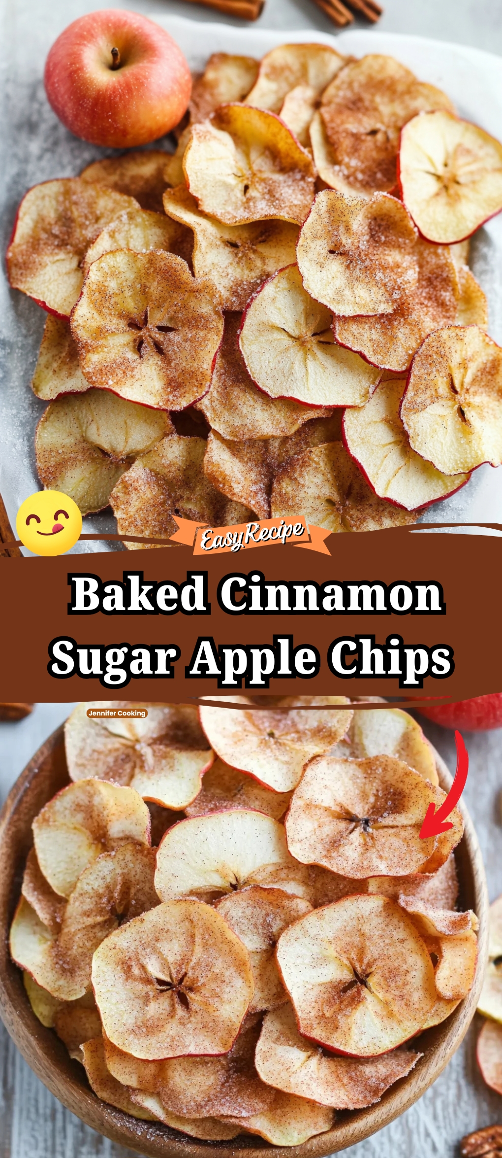 Baked Cinnamon Sugar Apple Chips