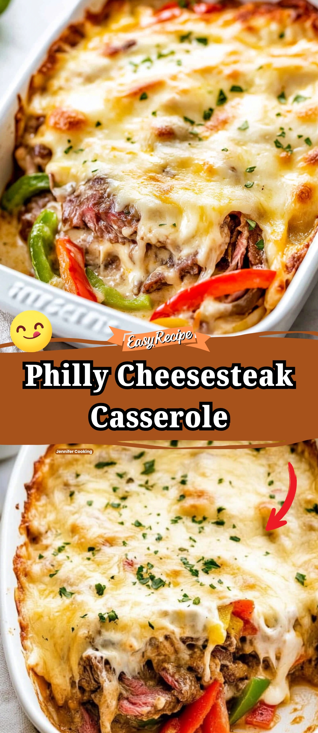 Philly Cheesesteak Casserole