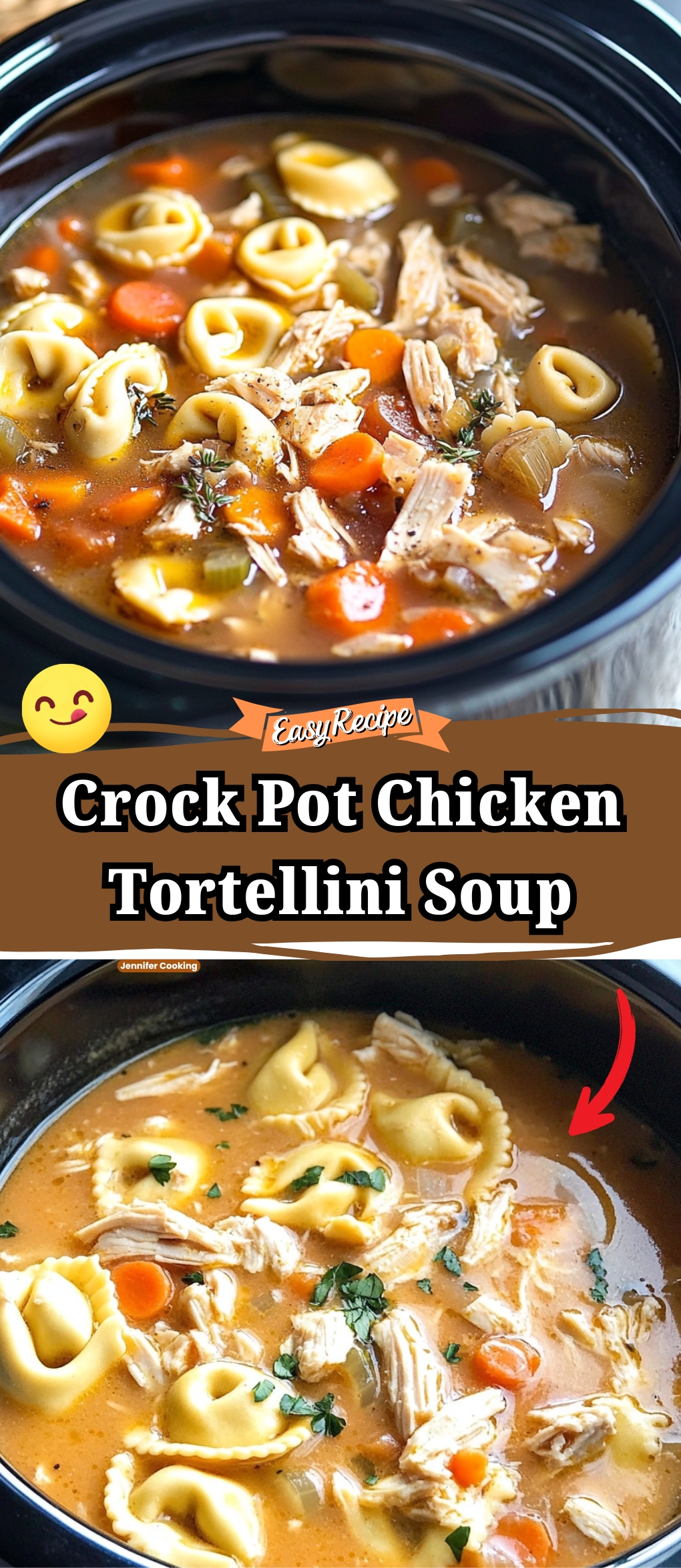 Crock Pot Chicken Tortellini Soup
