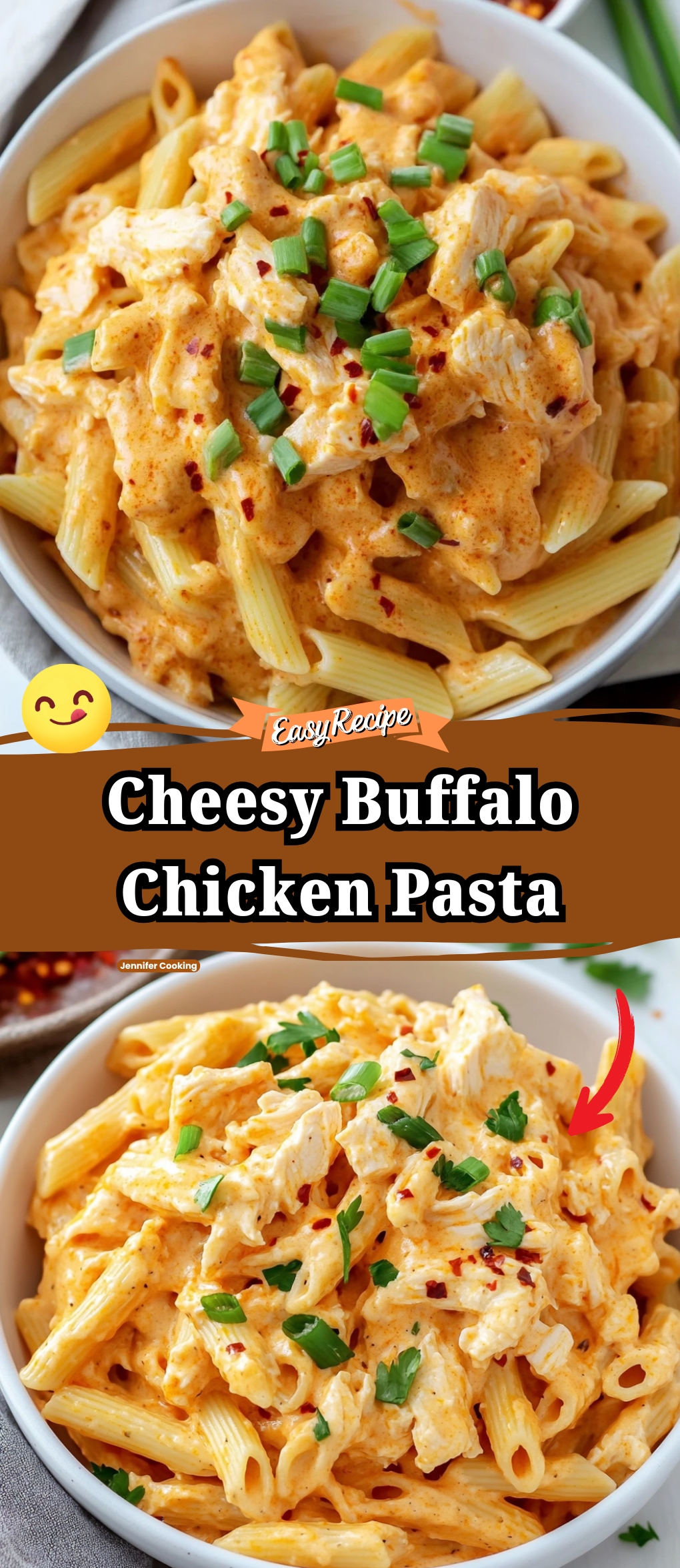 Cheesy Buffalo Chicken Pasta