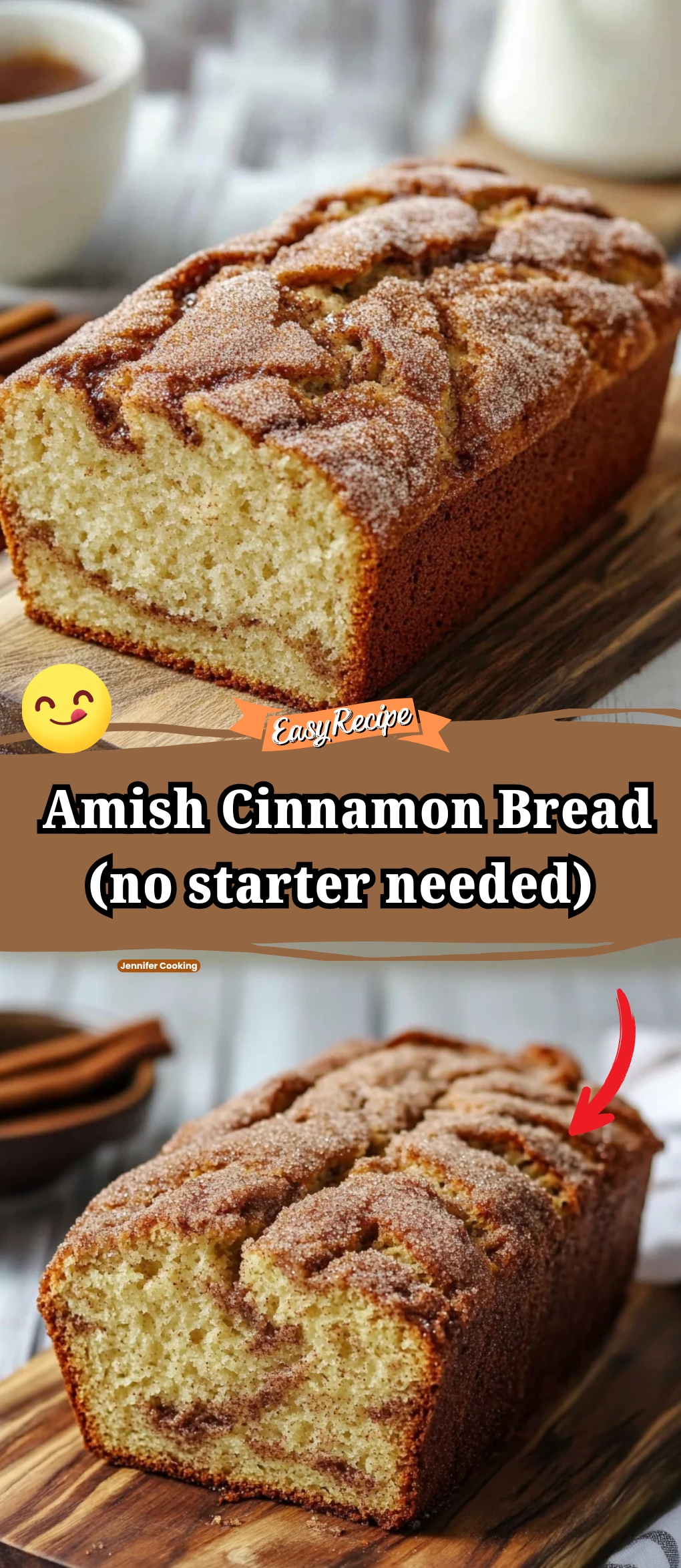 Irresistible Amish Cinnamon Bread (no starter needed)