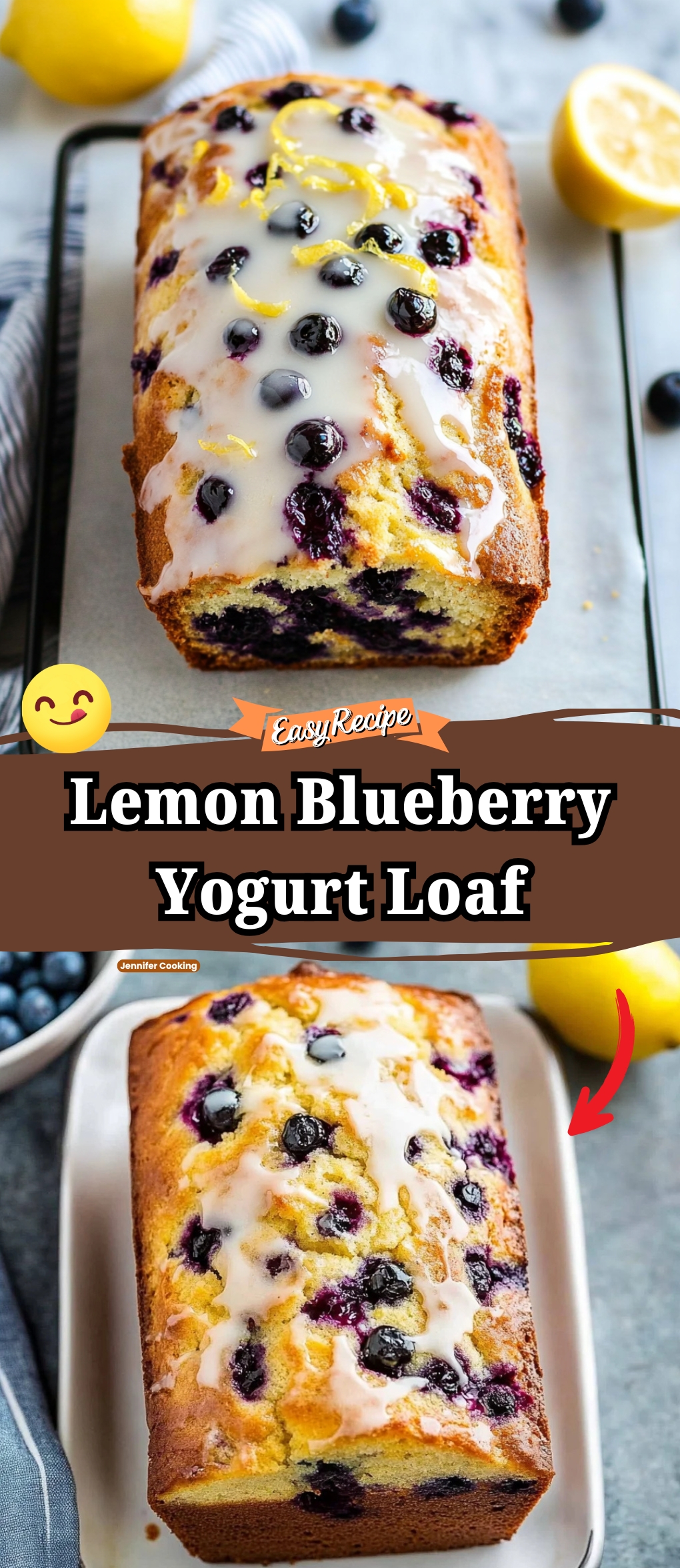 Lemon Blueberry Yogurt Loaf