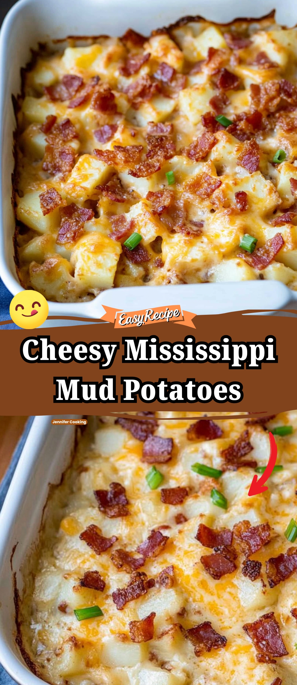 Cheesy Mississippi Mud Potatoes