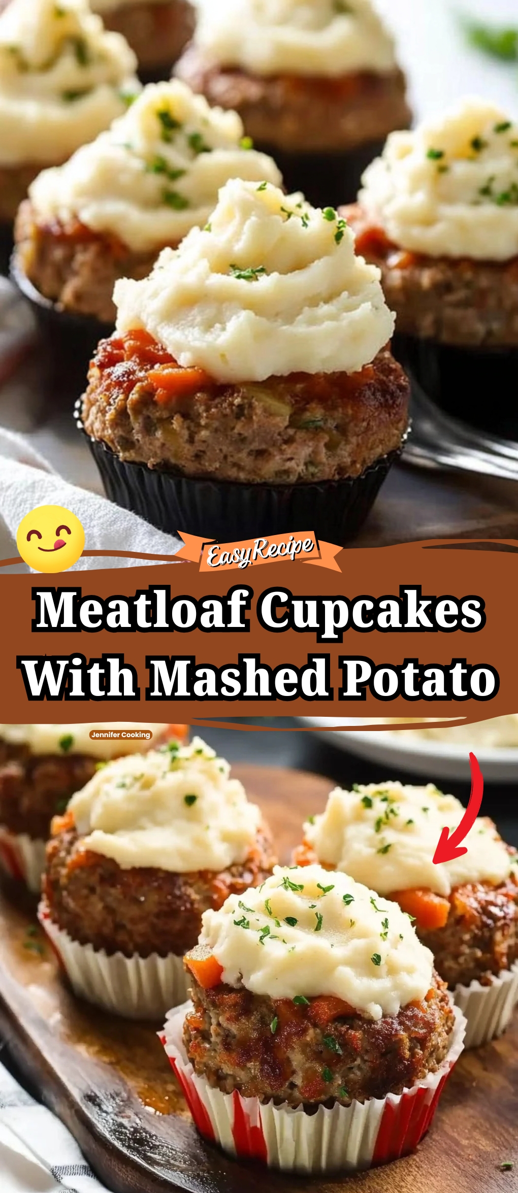 Meatloaf Cupcakes With Mashed Potato