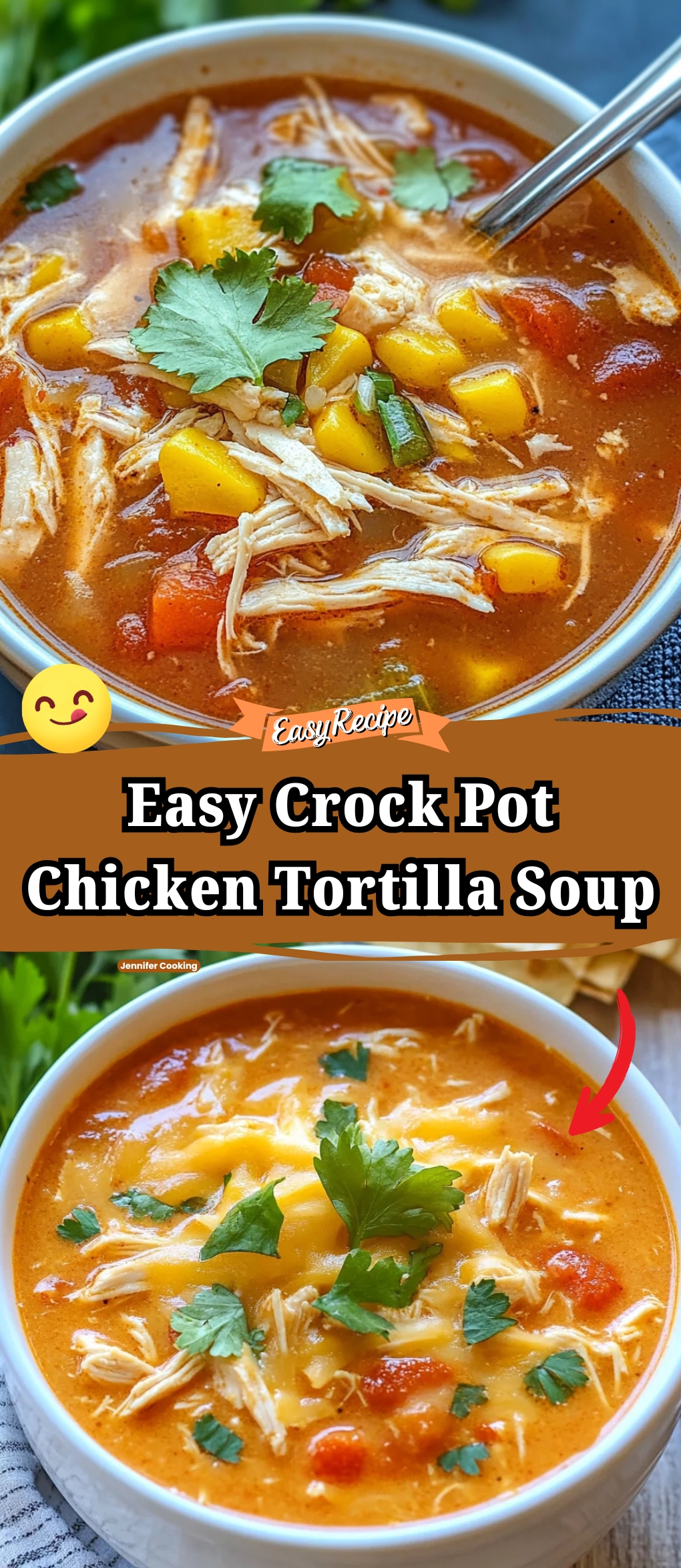 Crock Pot Chicken Tortilla Soup