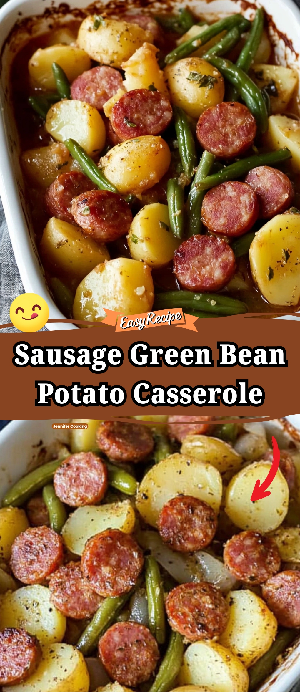 Sausage Green Bean Potato Casserole
