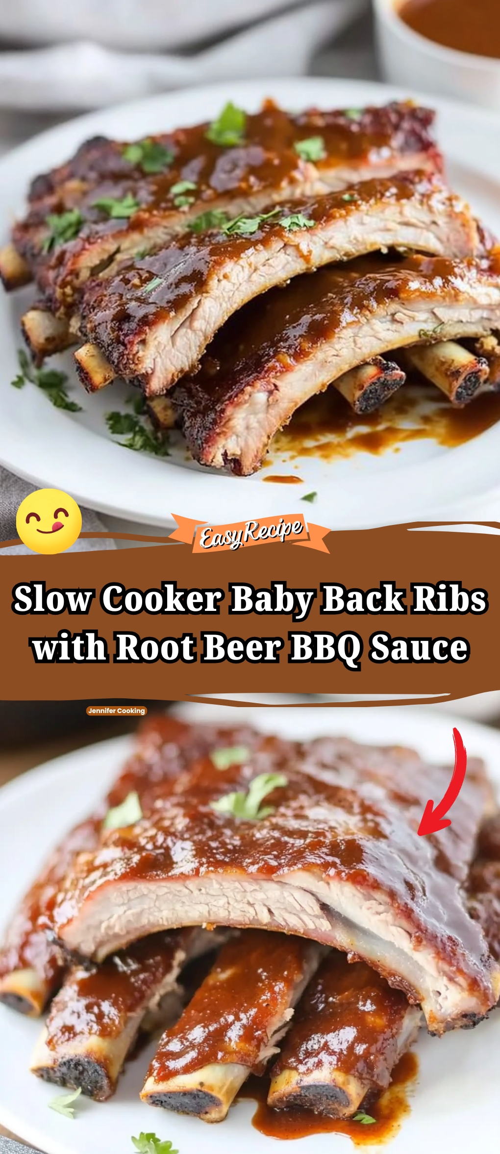 Slow Cooker Baby Back Ribs with Root Beer BBQ Sauce