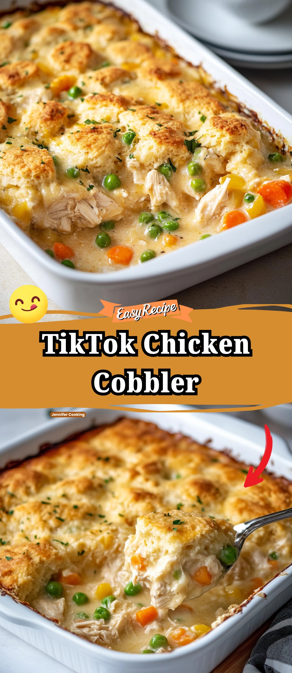 TikTok Chicken Cobbler
