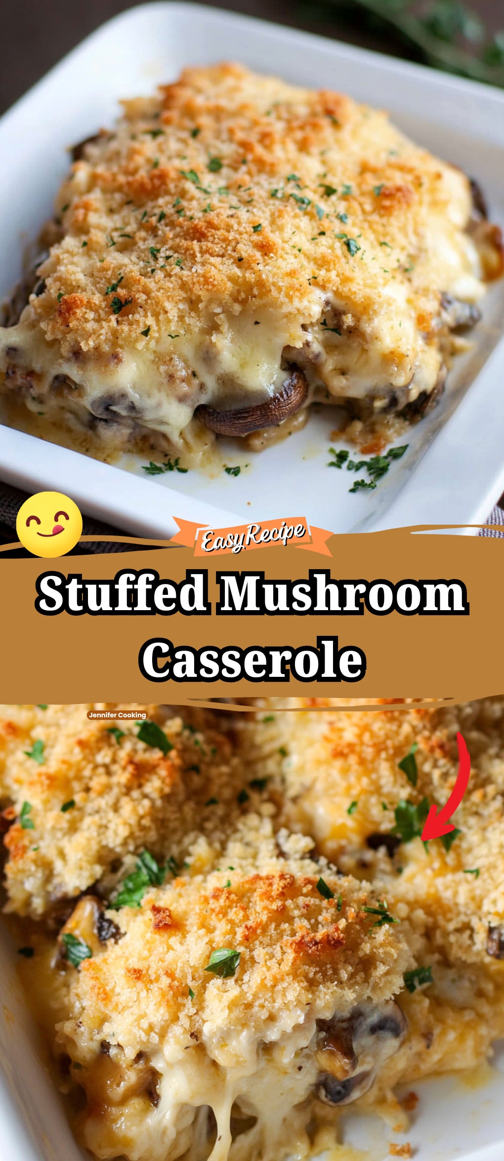 Stuffed Mushroom Casserole