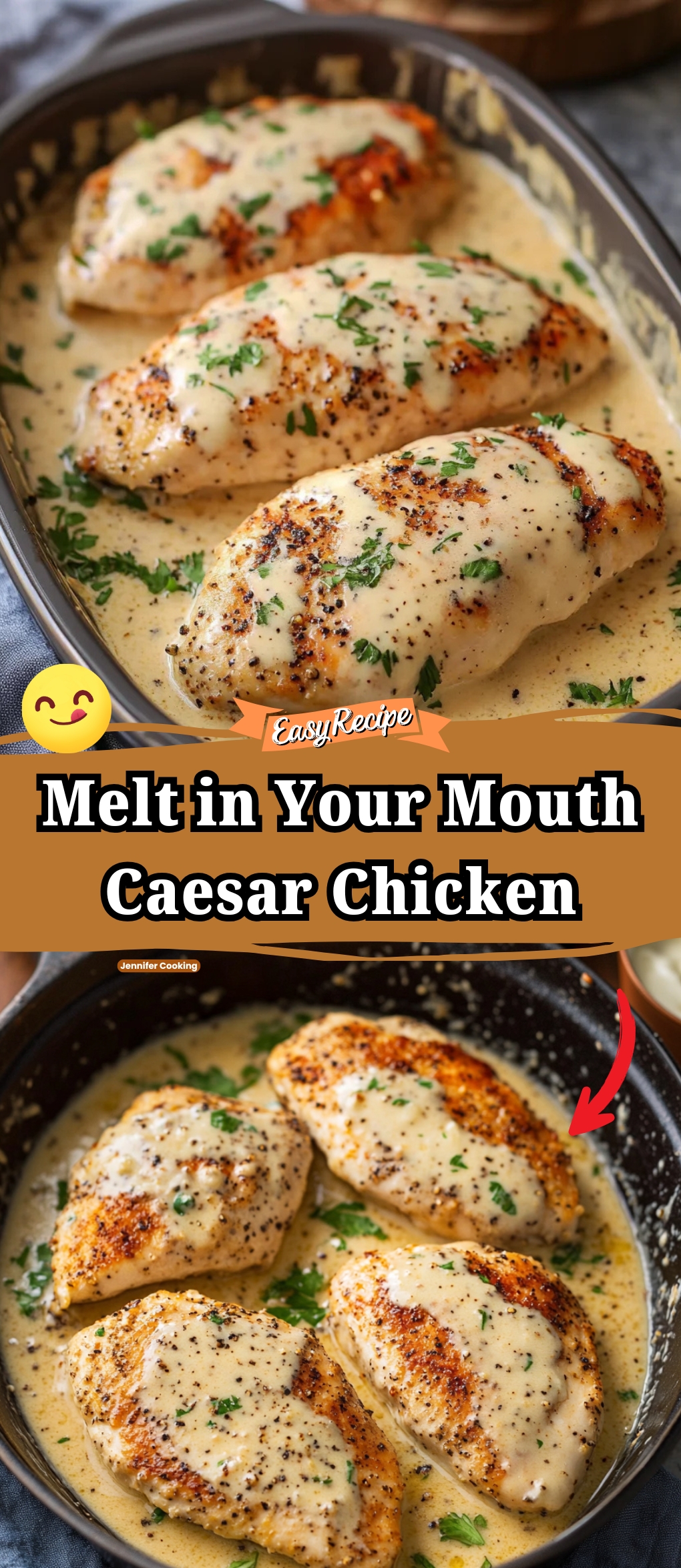 Melt in Your Mouth Caesar Chicken