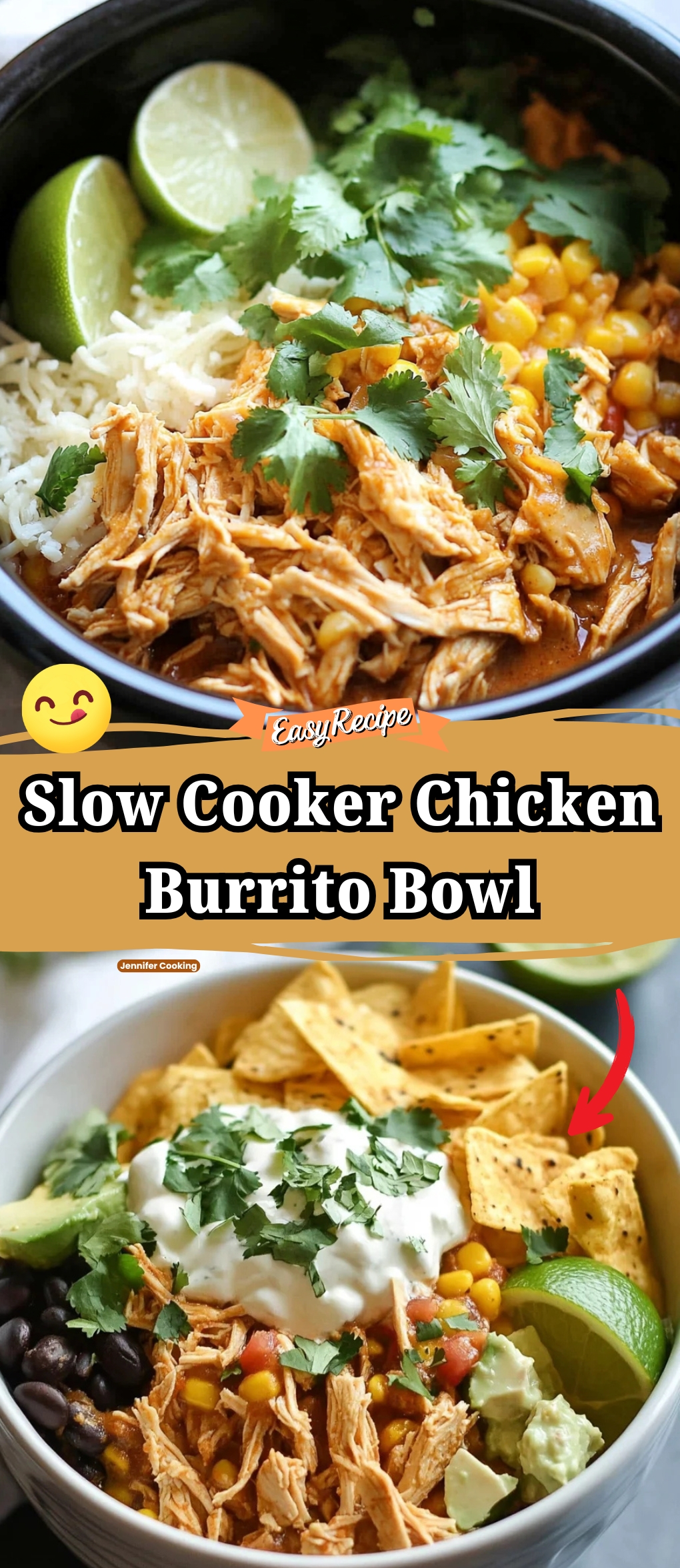 Slow Cooker Chicken Burrito Bowl