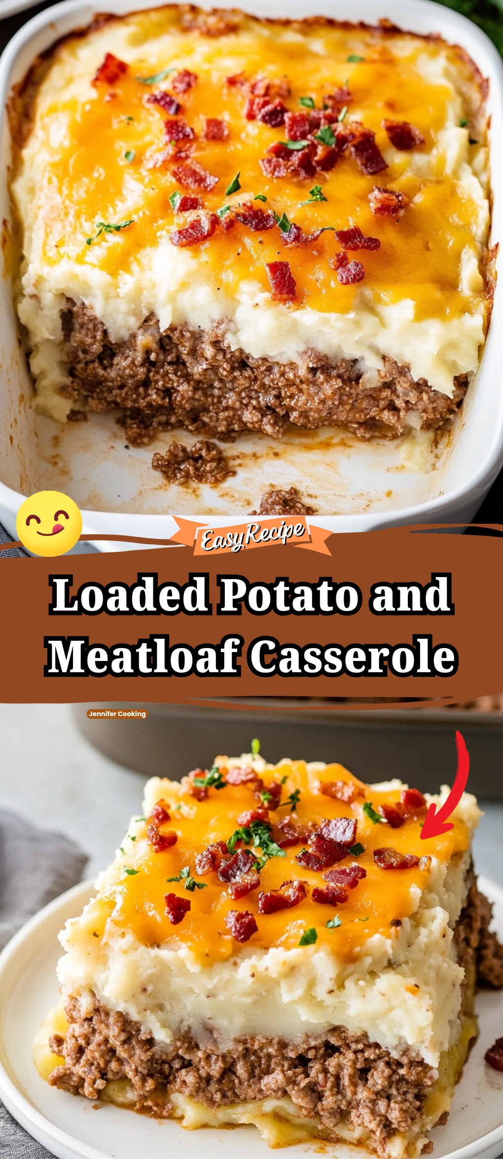 Loaded Potato and Meatloaf Casserole