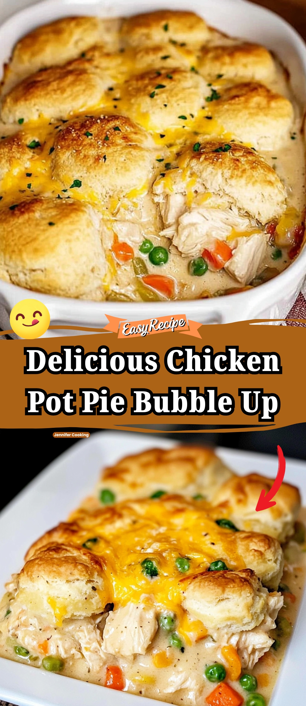 Chicken Pot Pie Bubble Up