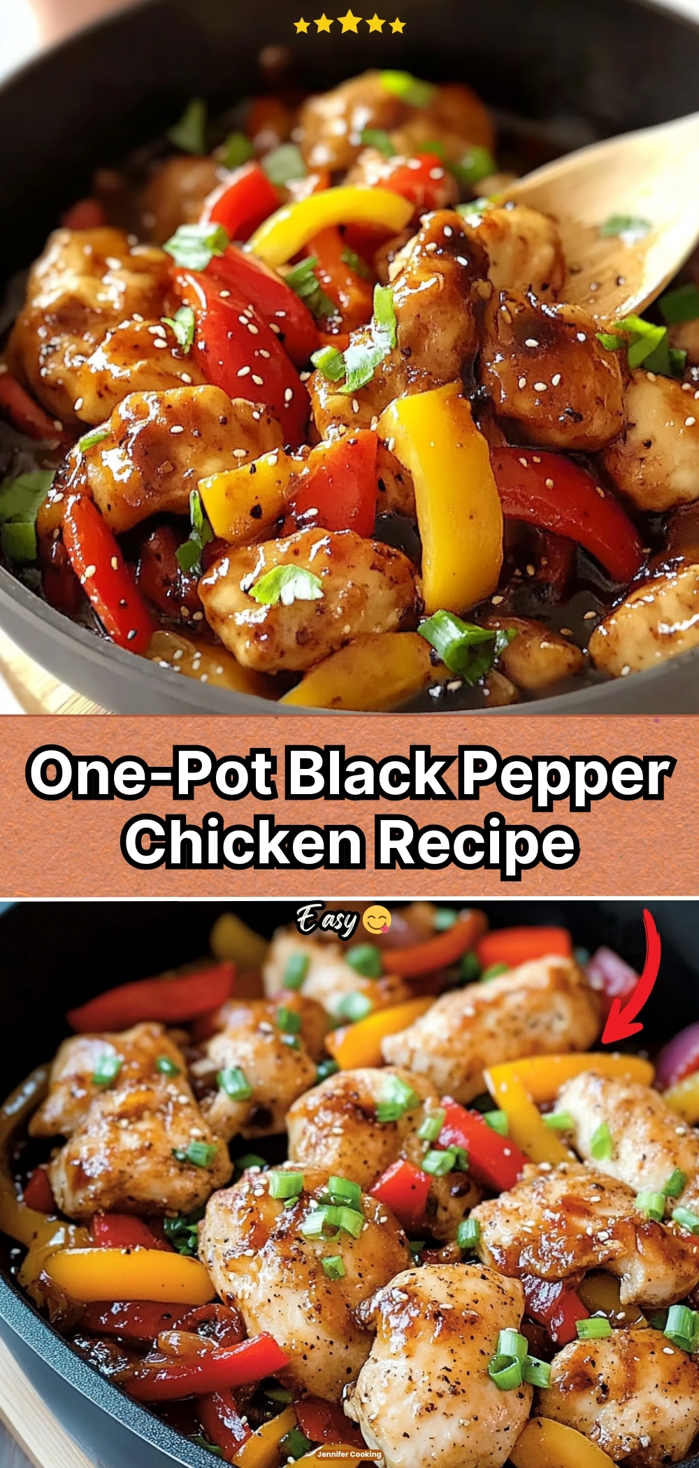 One-Pot Black Pepper Chicken Recipe