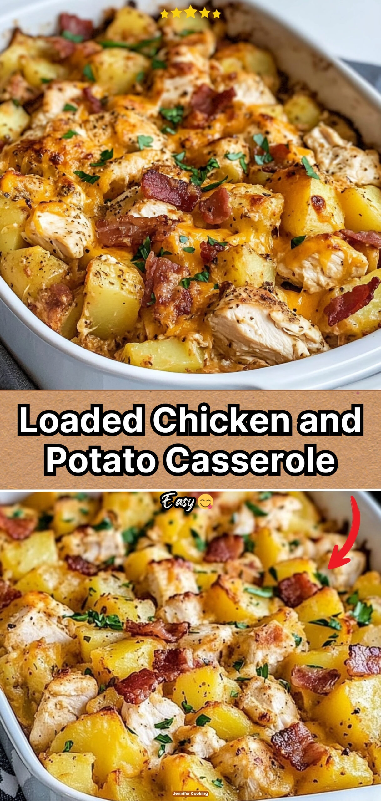 Loaded Chicken and Potato Casserole