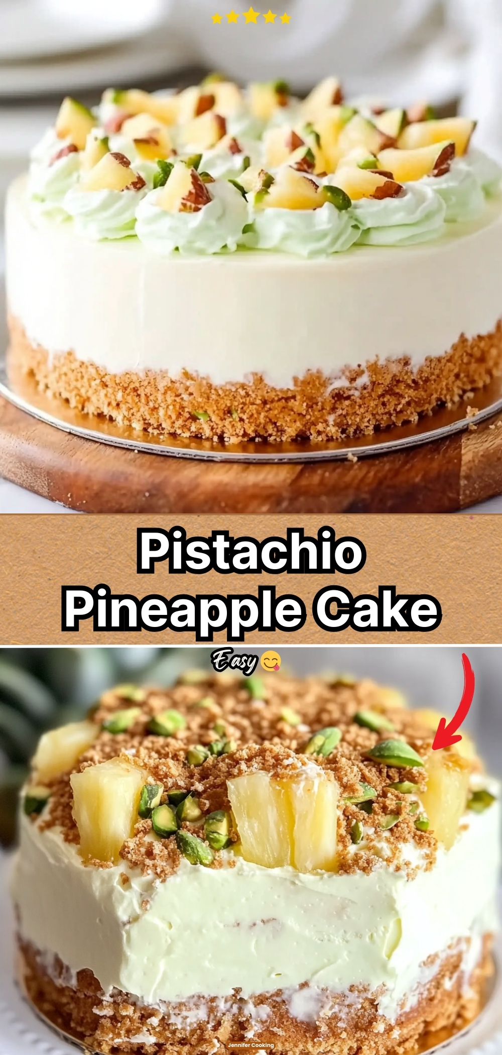 Pistachio Pineapple Cake