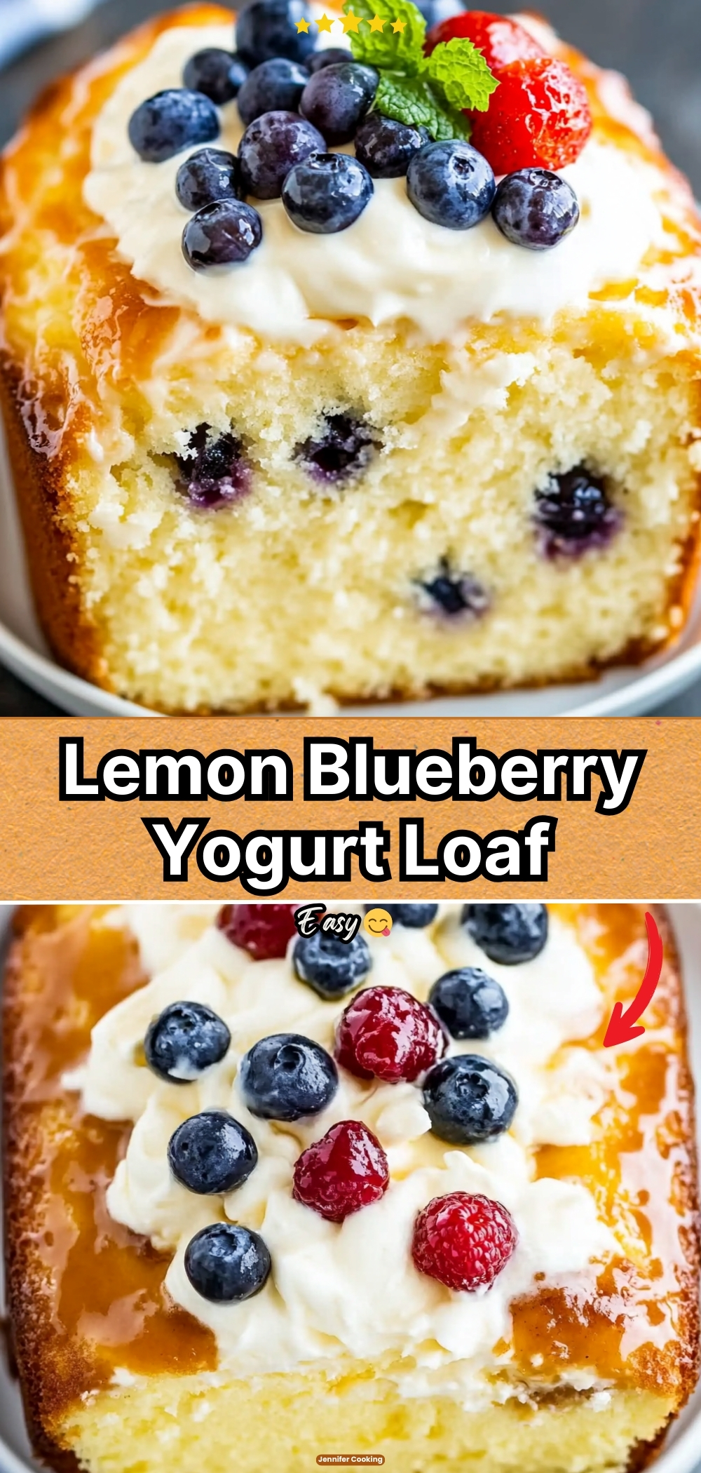Lemon Blueberry Yogurt Loaf