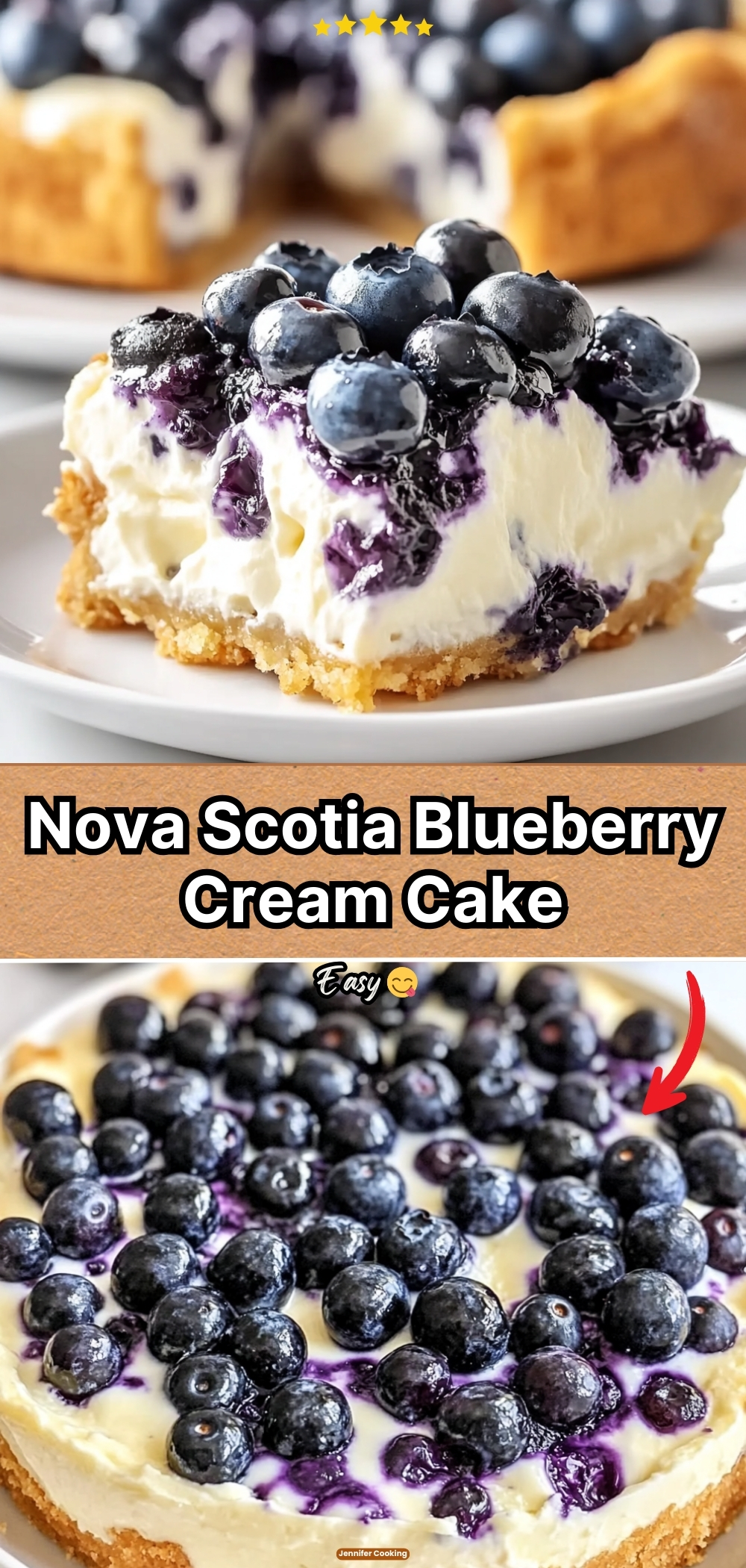 Nova Scotia Blueberry Cream Cake