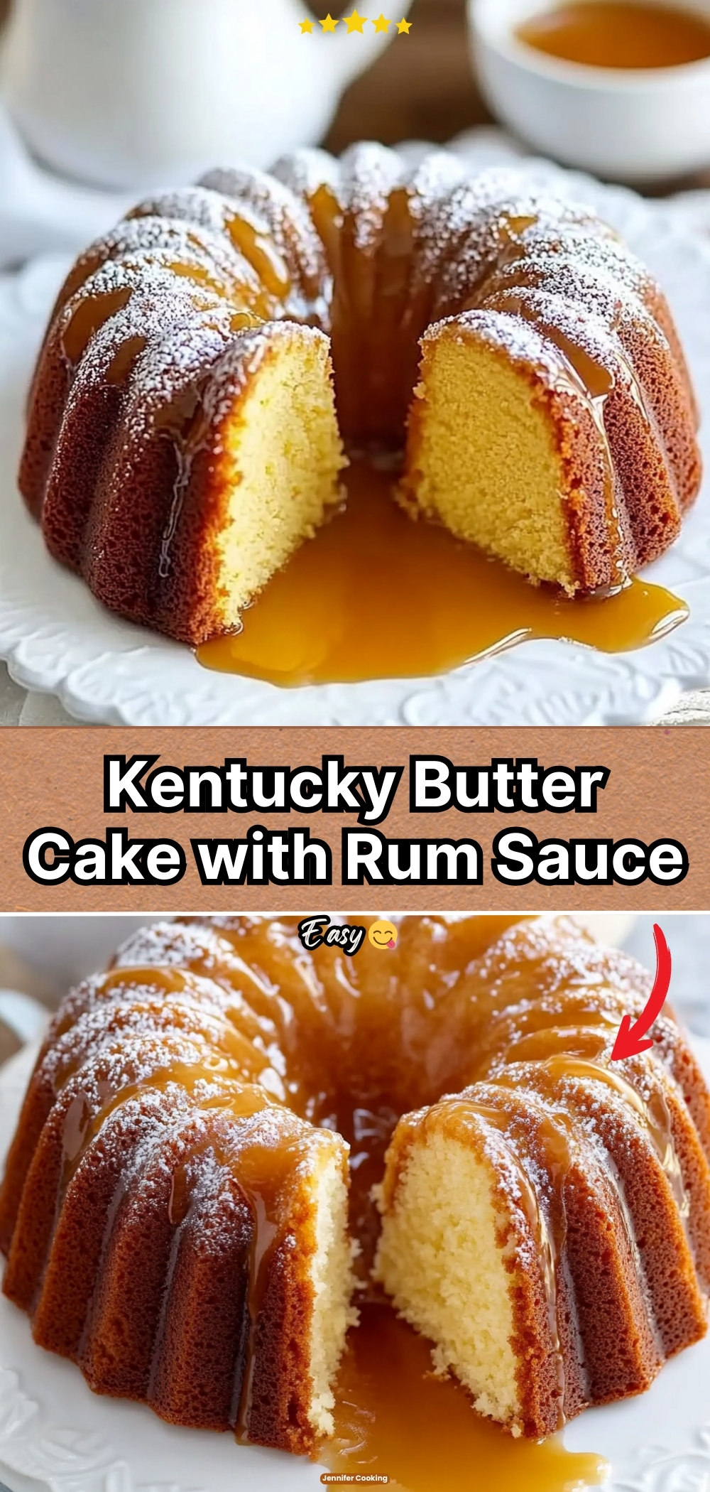Kentucky Butter Cake with Rum Sauce