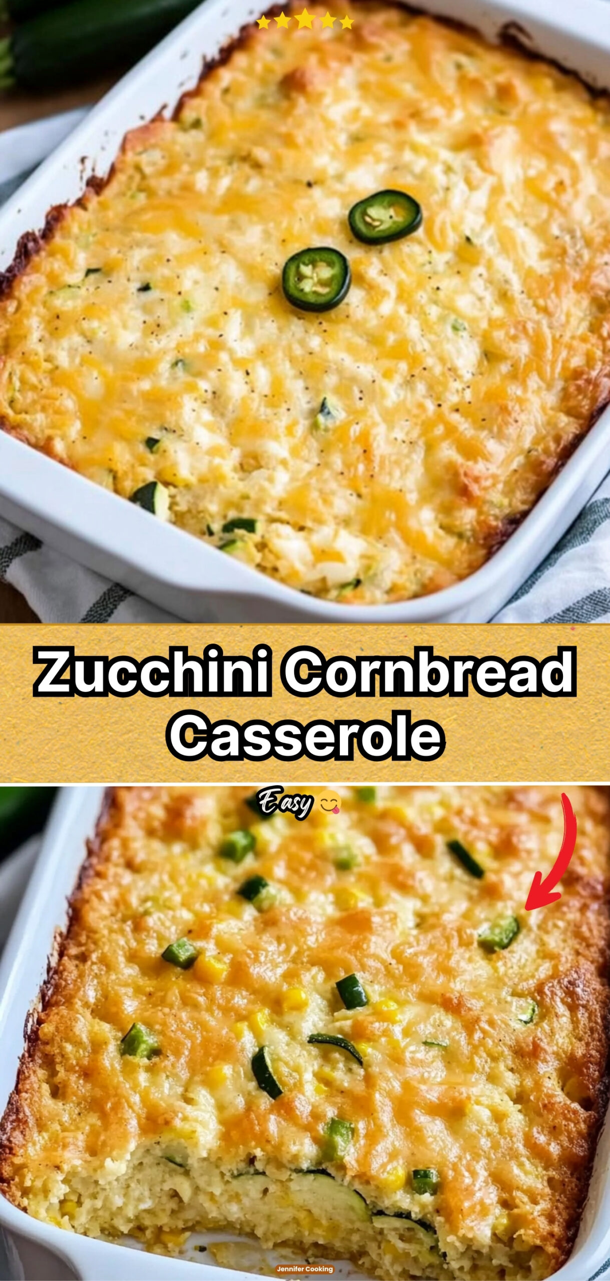 Zucchini Cornbread Casserole