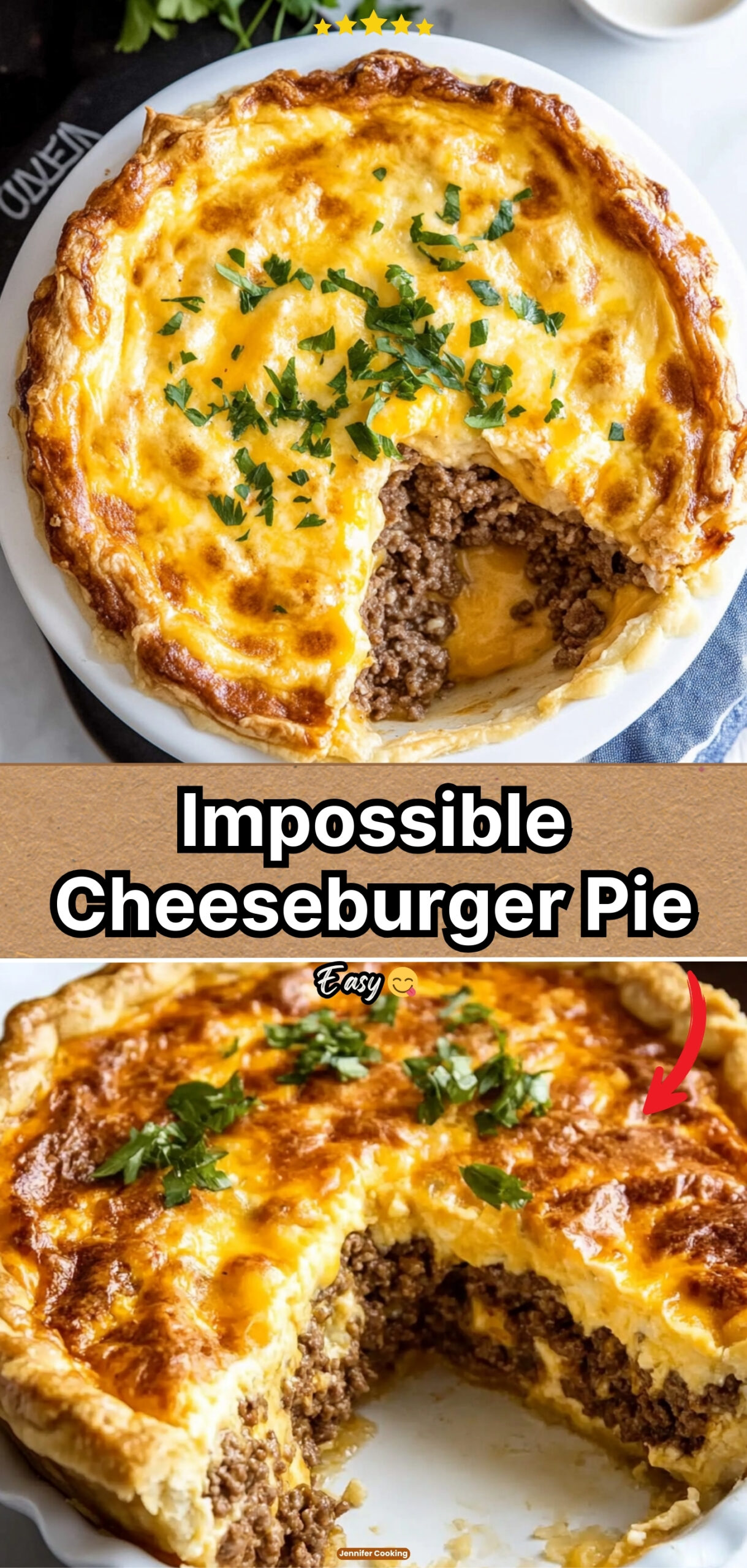 Impossible Cheeseburger Pie