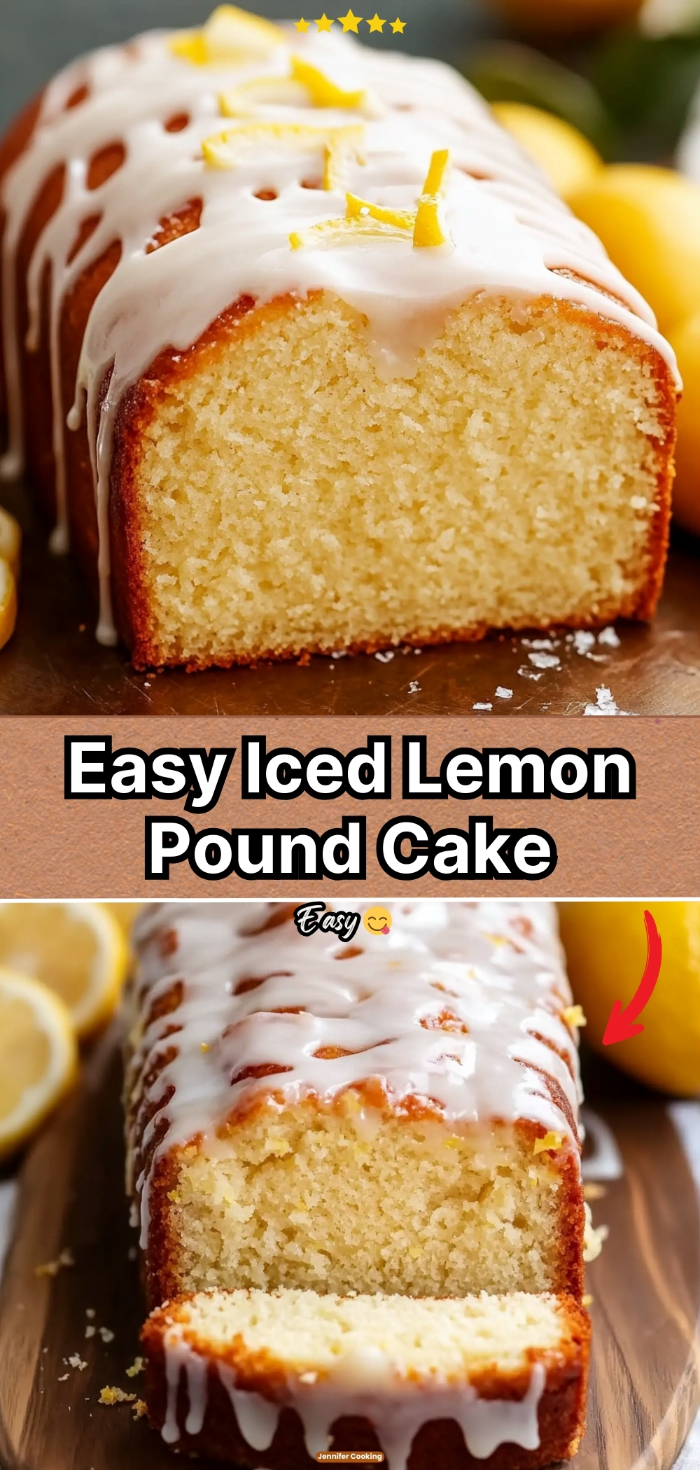 Iced Lemon Pound Cake