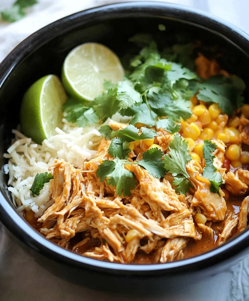 Slow Cooker Chicken Burrito Bowl