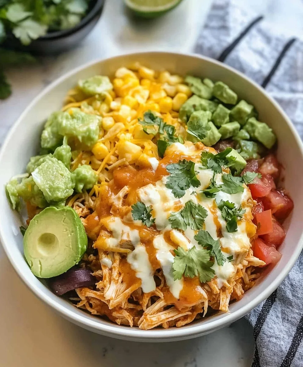 Slow Cooker Chicken Burrito Bowl