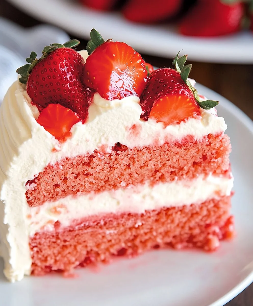 Fresh Strawberry Cake