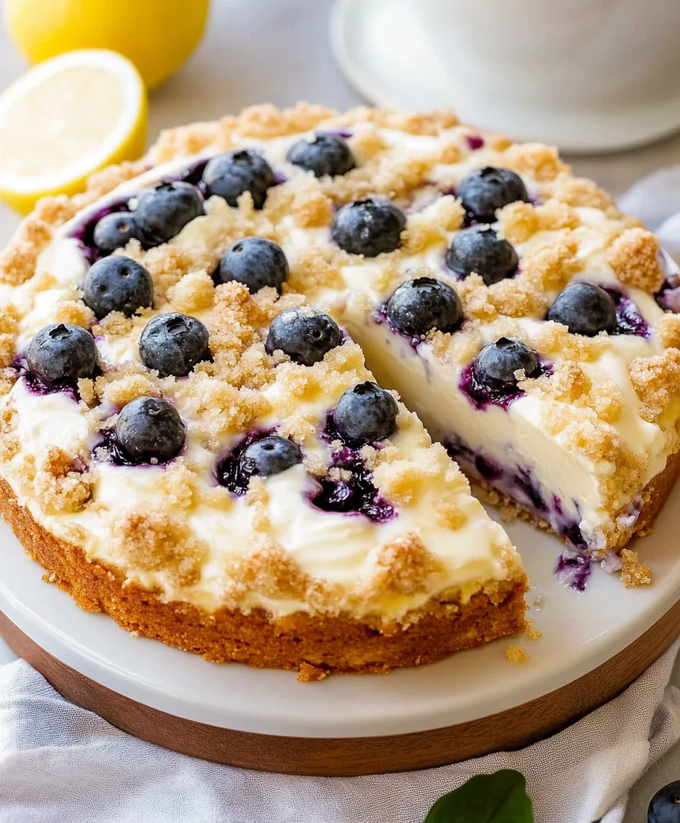 Blueberry Cream Cheese Coffee Cake