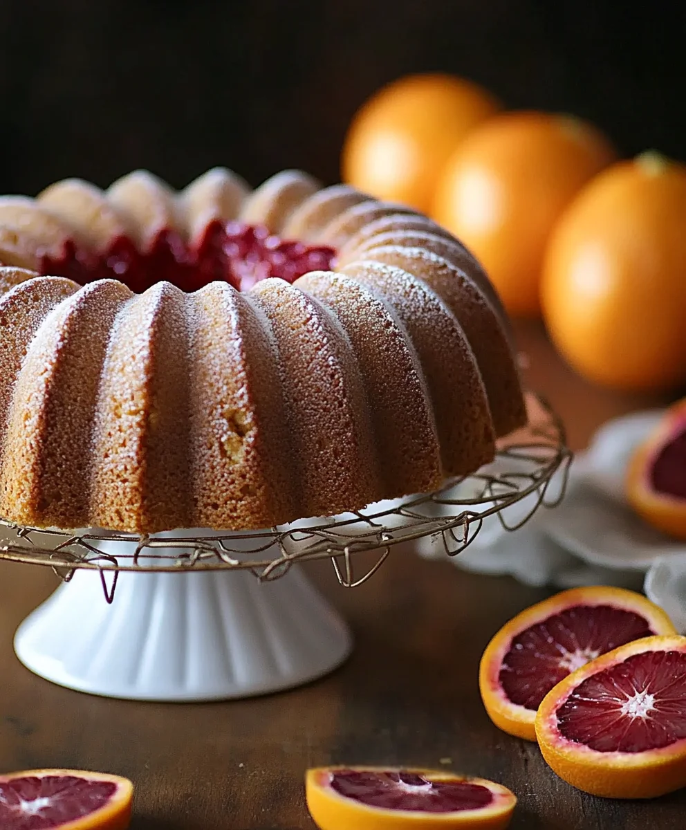 Blood Orange Pound Cake