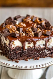 Turtle Chocolate Poke Cake