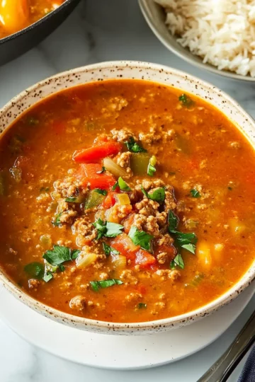 the Comfort of Stuffed Pepper Soup