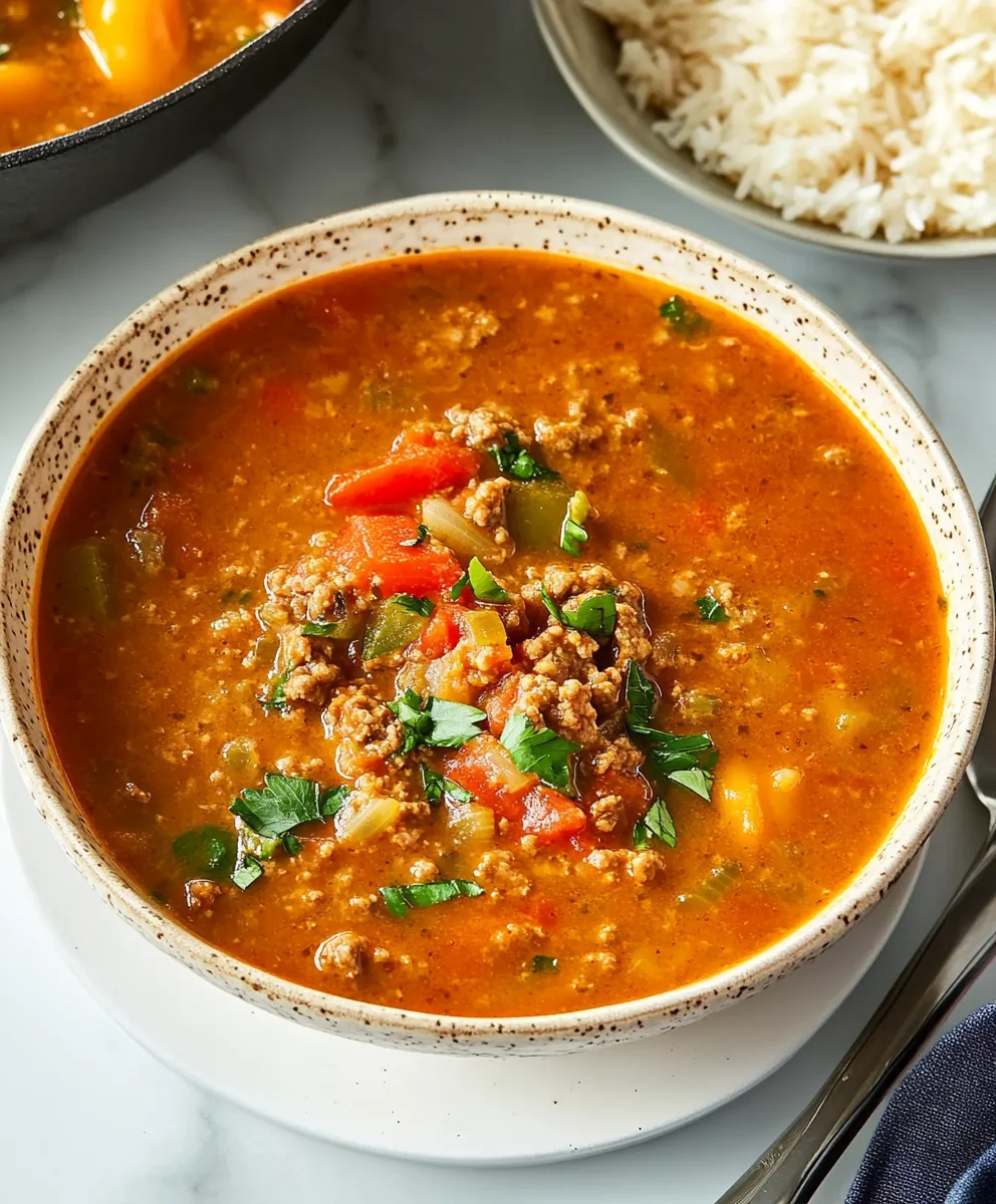 the Comfort of Stuffed Pepper Soup