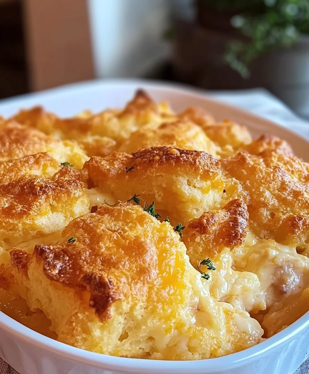 Chicken Bubble Biscuit Bake Casserole