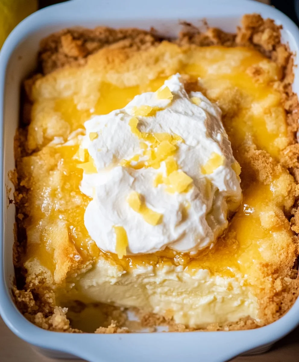 Lemon Cream Cheese Dump Cake