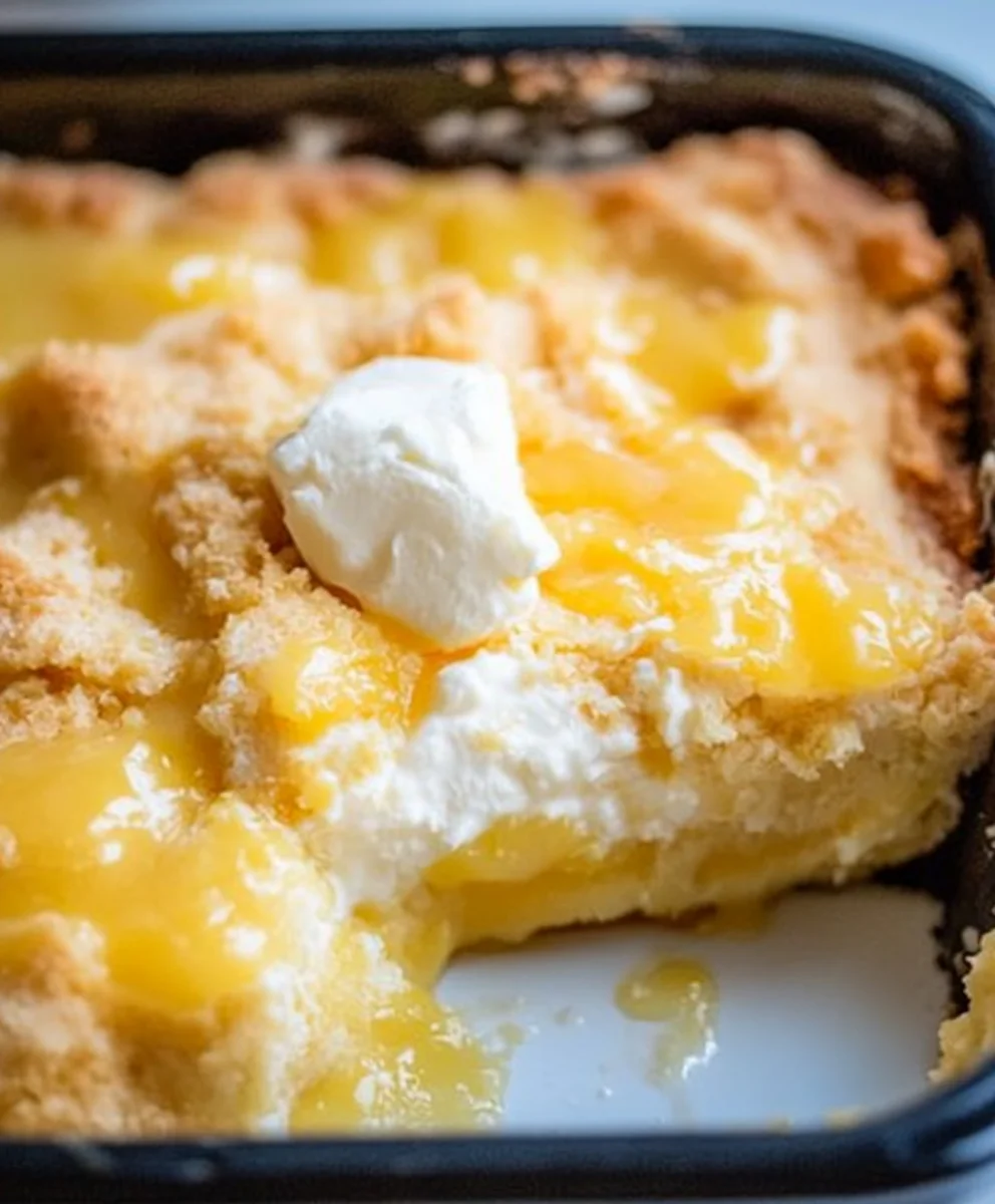 Lemon Cream Cheese Dump Cake