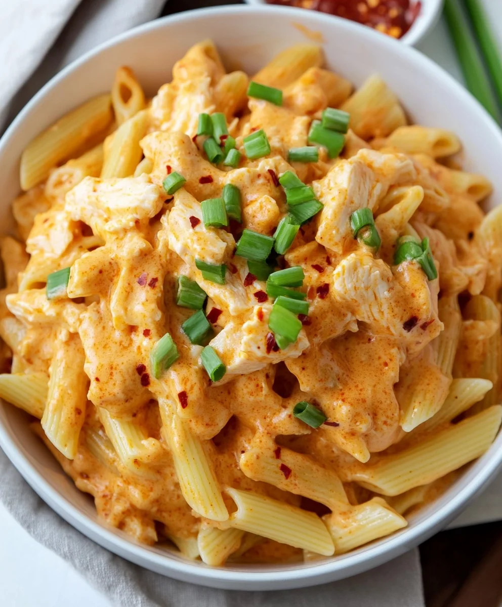 Cheesy Buffalo Chicken Pasta