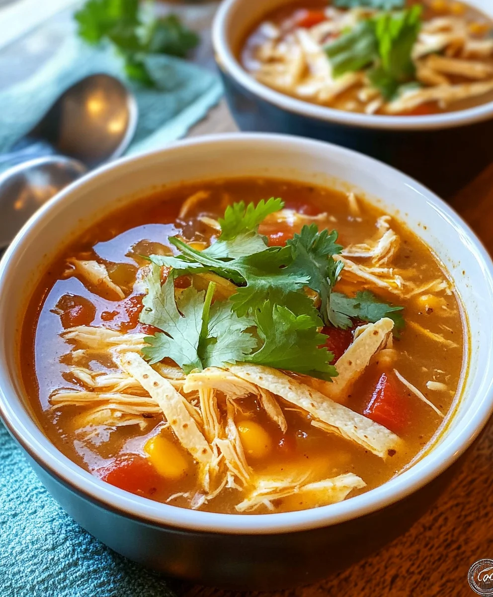 Crock Pot Chicken Tortilla Soup