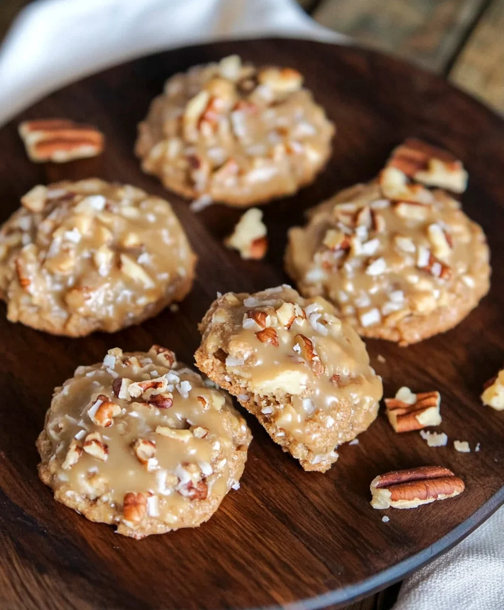 Coconut Pecan Praline Cookies