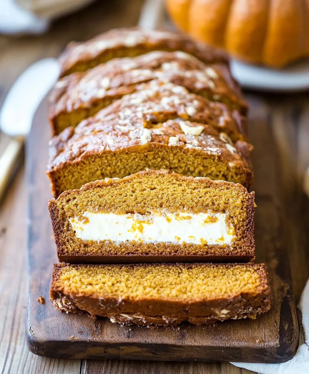 Cream Cheese-Filled Pumpkin Bread