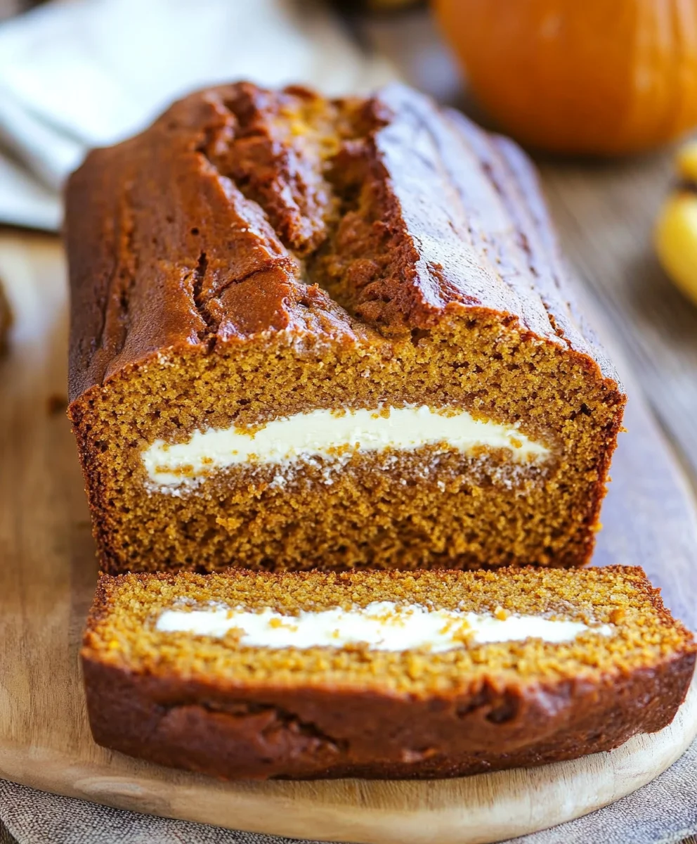 Cream Cheese-Filled Pumpkin Bread